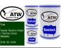 Preview: Fiat, Verde Techno Pearl / Techno Grün Metallic, 019 / B / 019: 500ml Lackdose + 500ml Klarlack + 250ml Härter - Set, von ATW Autoteile West.